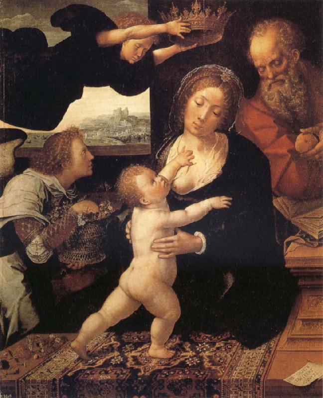 Barend van Orley Holy Family oil painting picture